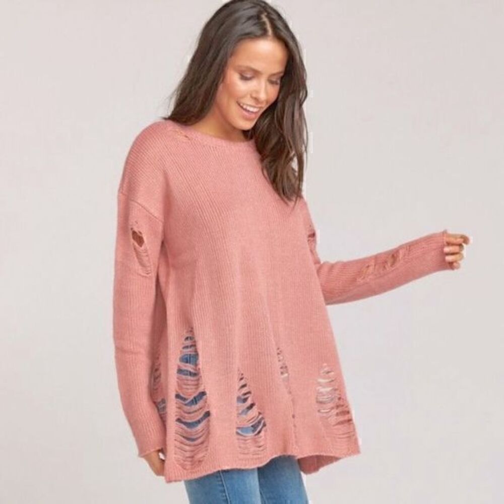 NWOT Show Me Your Mumu Tamaya Distressed Sweater M